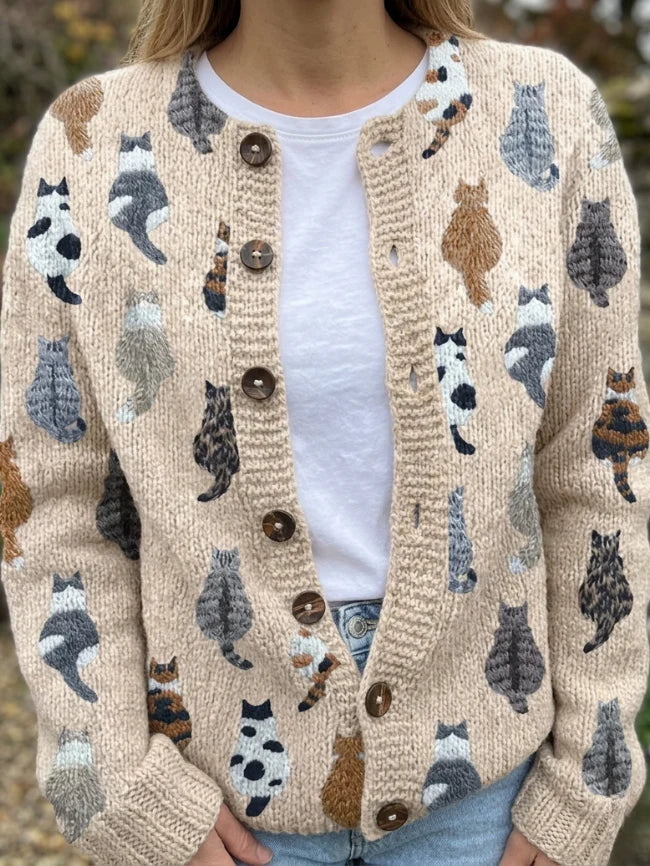 Vintage Knit Cardigan Sweater