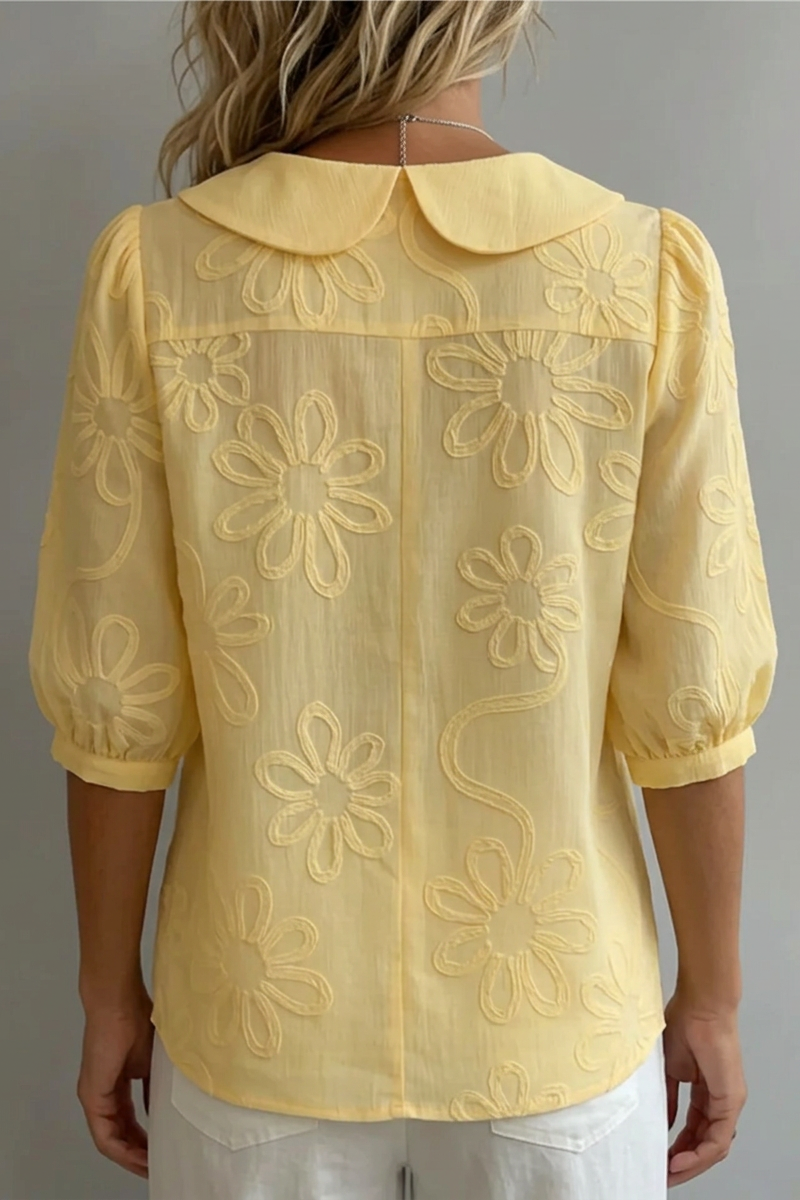 Fiora™ │ Elegant Floral Blouse