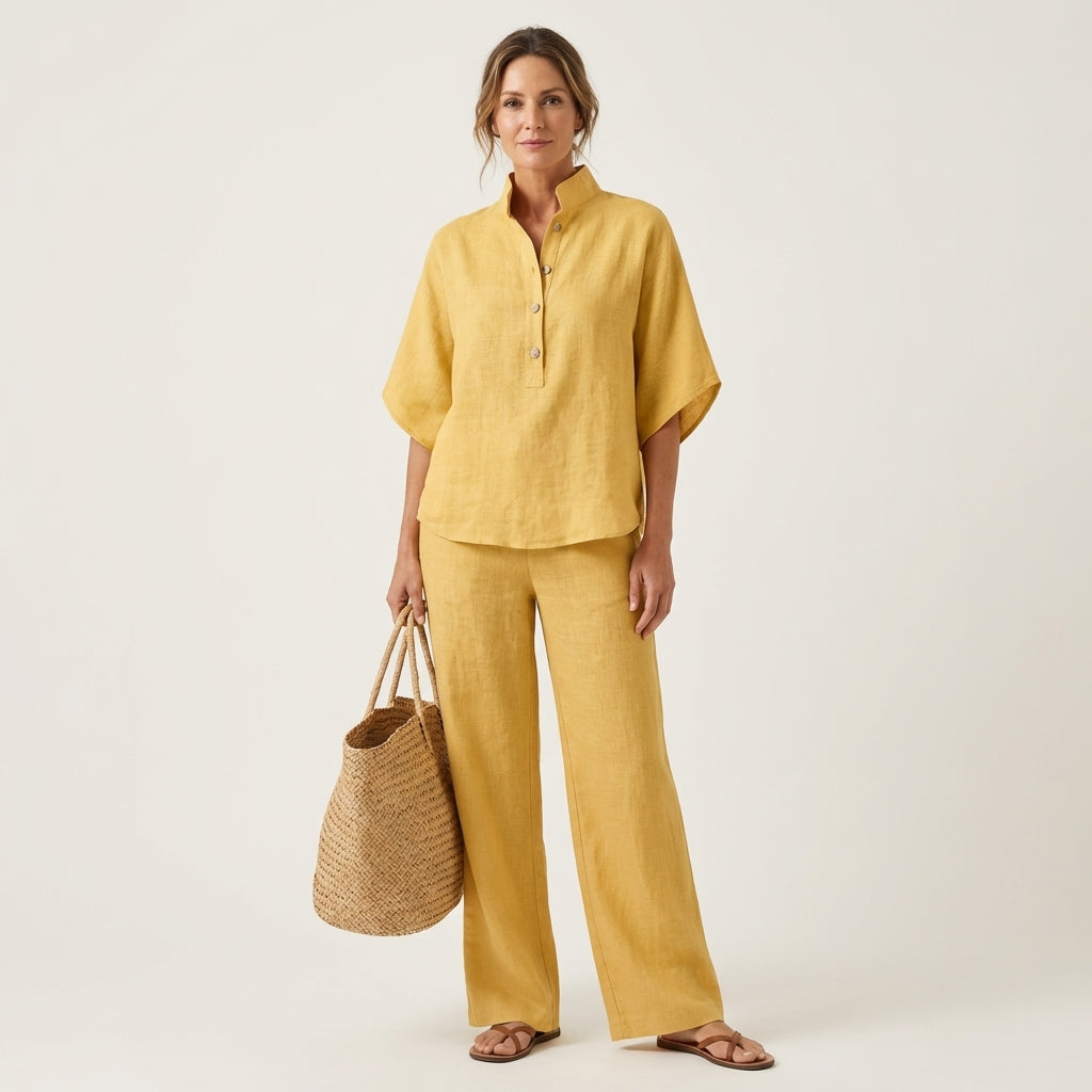 Zerah | Linen Two-Piece Set