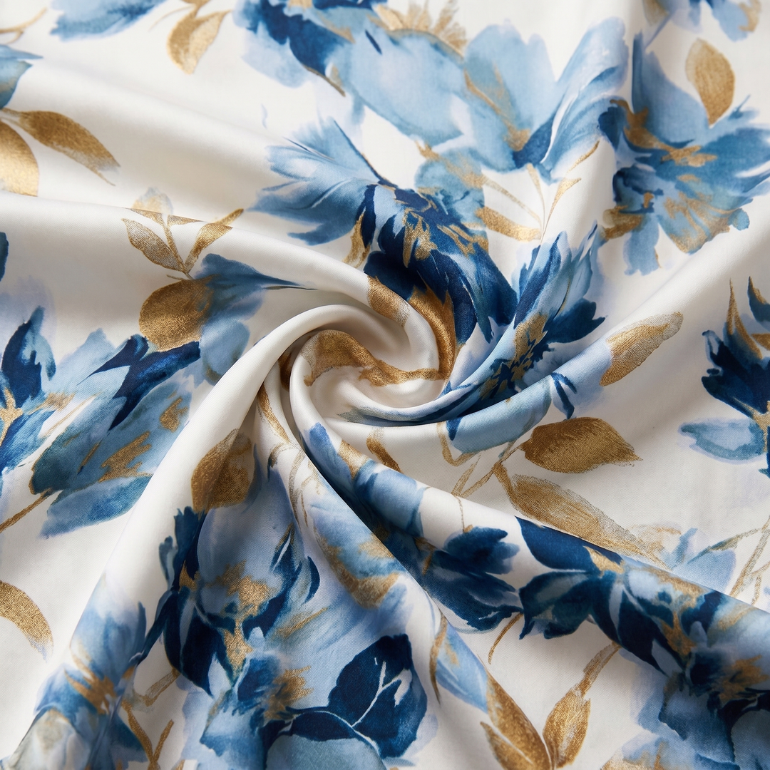 Denise | Floral Wrap Waist Midi Dress