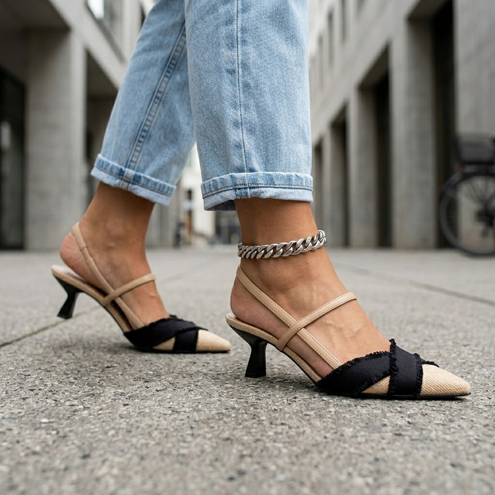 Donna | Open Ballerina Heels