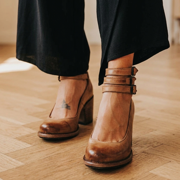 Dorothy | Buckle Strap Block Heel