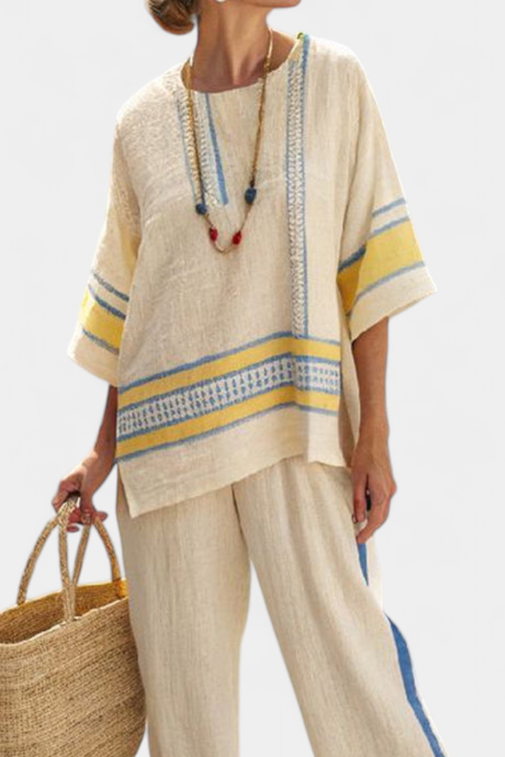 Marcella - Linen Trouser Set