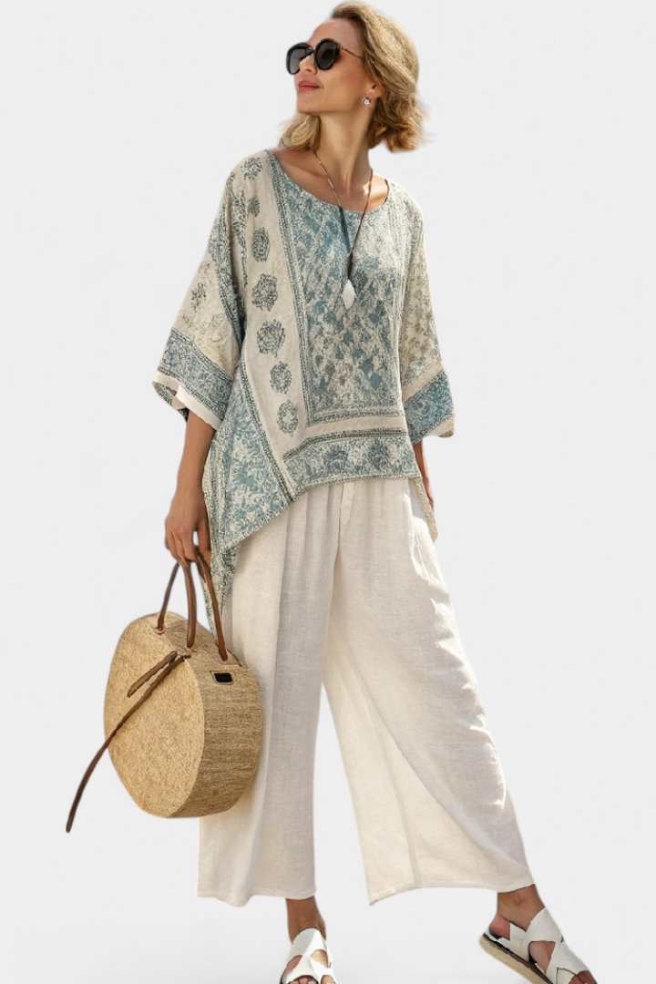 Annalisa - Printed Wide-Leg Trouser Set