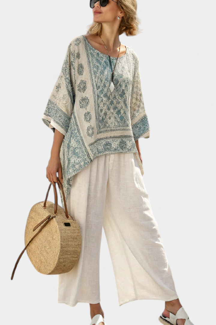 Annalisa - Printed Wide-Leg Trouser Set