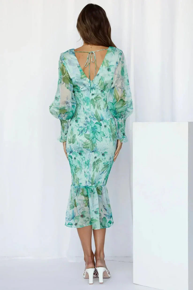 Julia | Women's Wedding Guest Floral Dress Evening