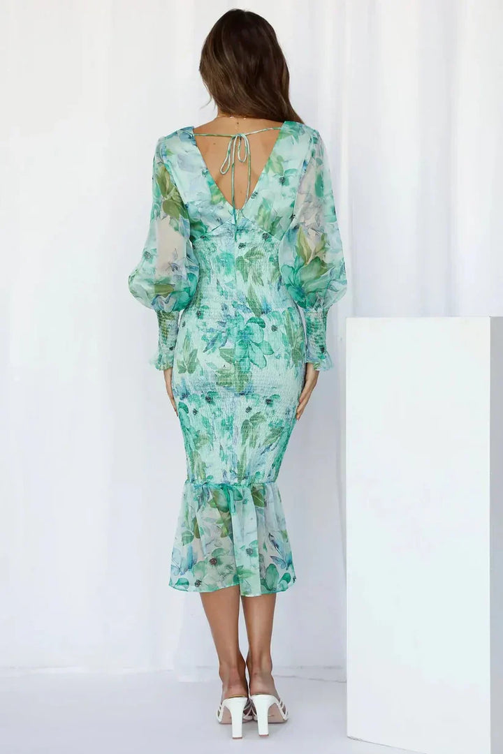 Julia | Women's Wedding Guest Floral Dress Evening