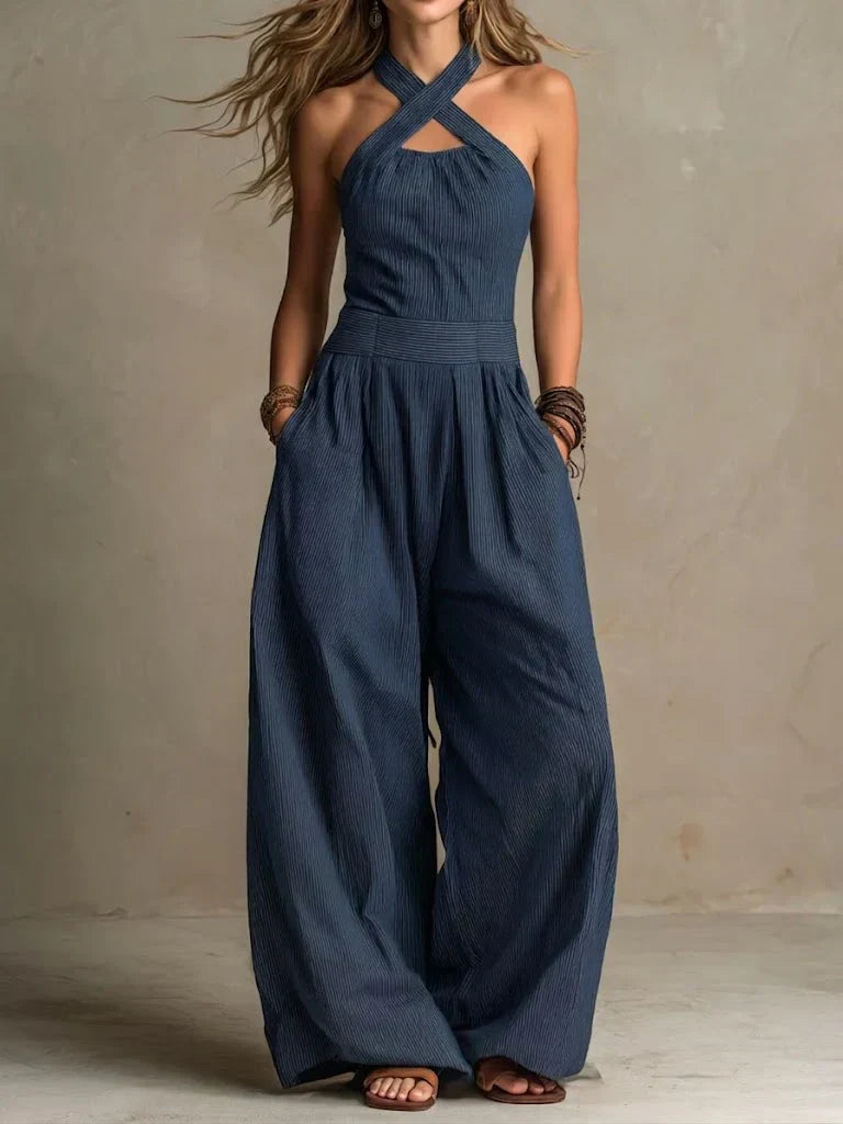 Bianca – Elegant Linen and Cotton Jumpsuit