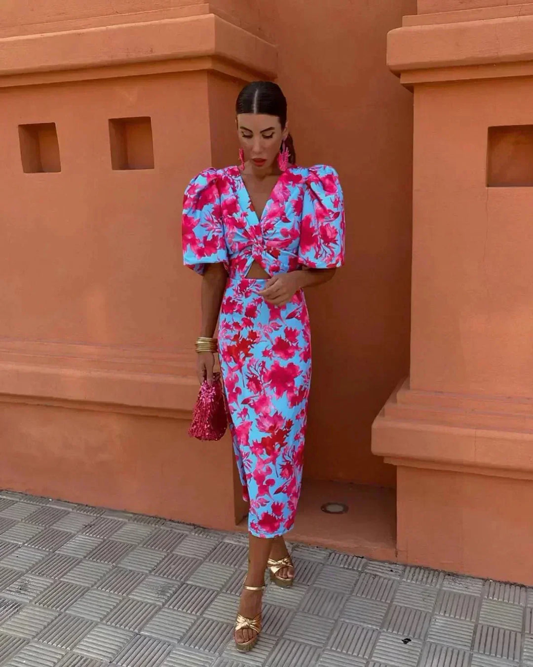 Violette | Women's Wedding Guest Midi Dress