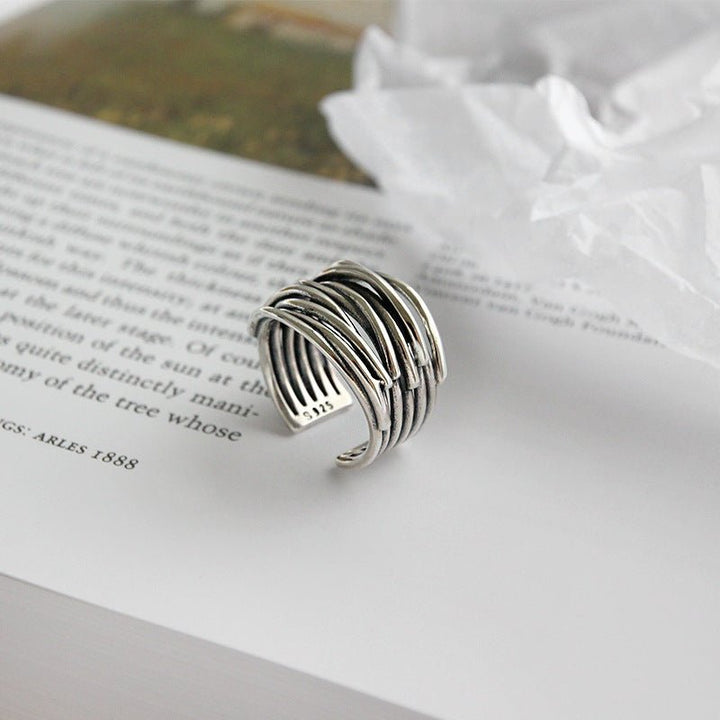 Sylvian | Sterling Silver Adjustable Layered Ring