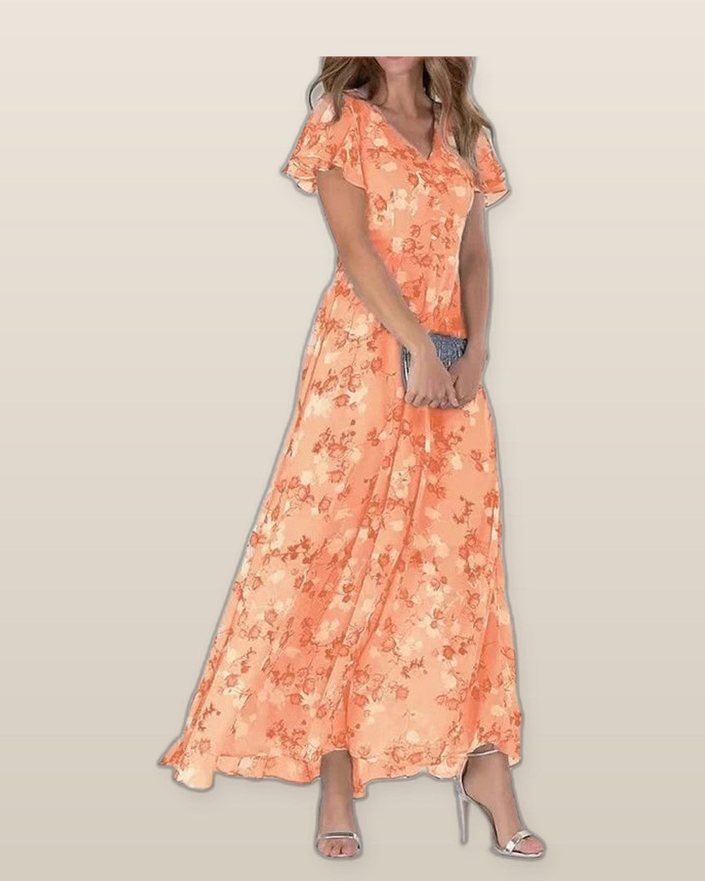 Wedding dress greige