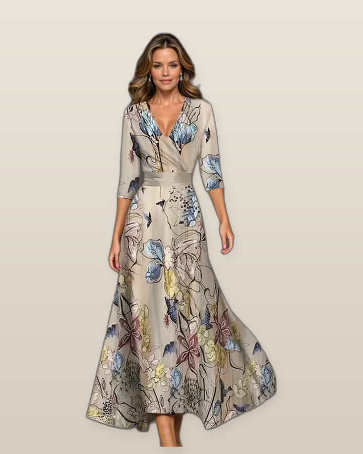 Wedding dress greige