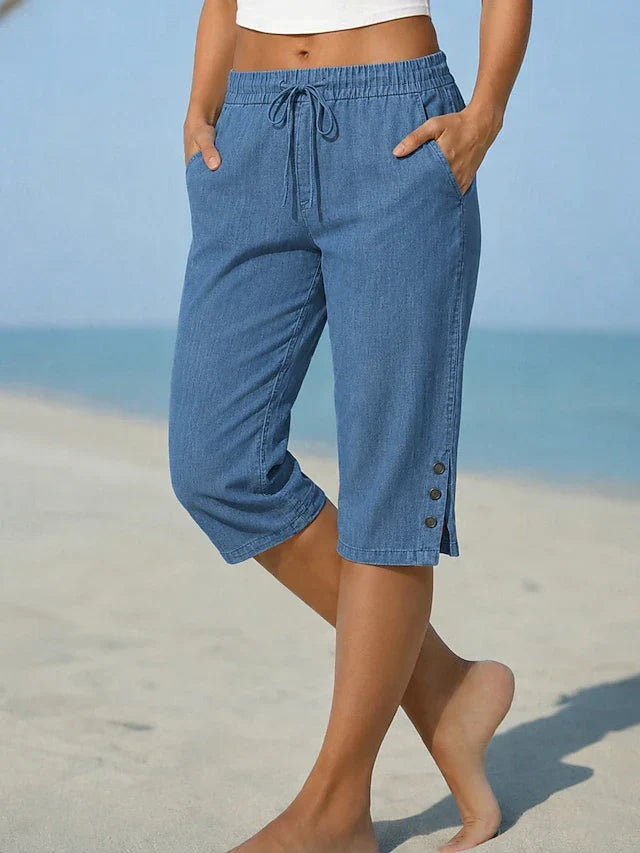 DELPHIA™ | CALF-LENGTH CAPRI PANTS