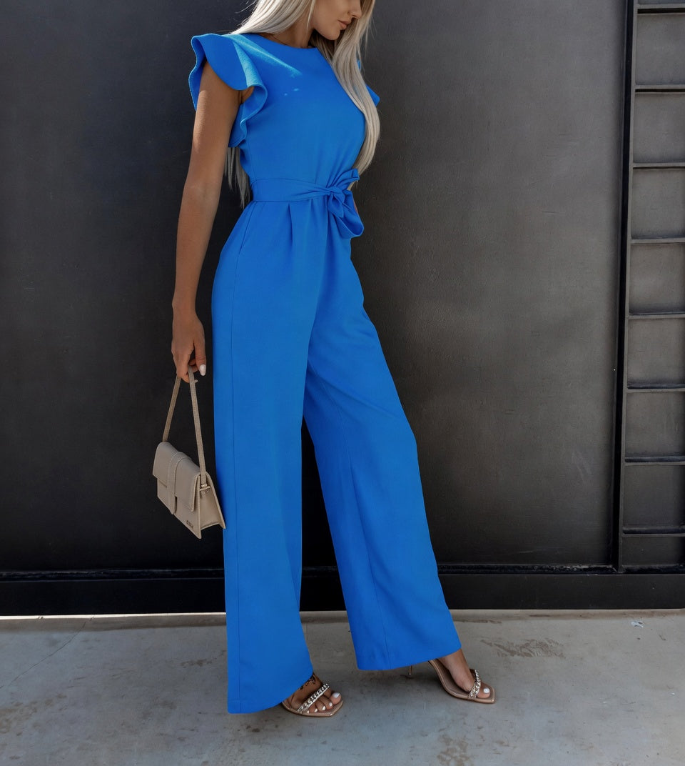 Nuria Jumpsuit with Adjustable Waist